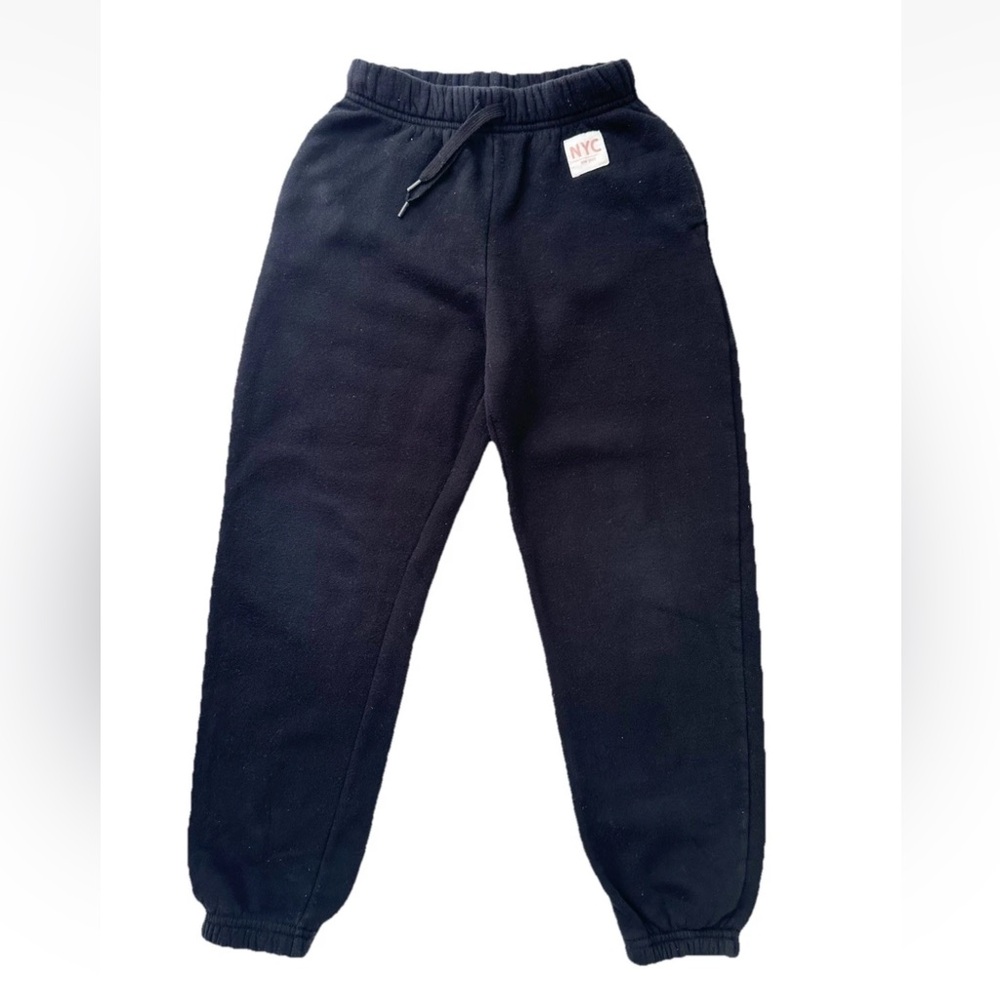 H&M 8 Girl's Sweatpants Black GUC NYC New York Pants Jogger
